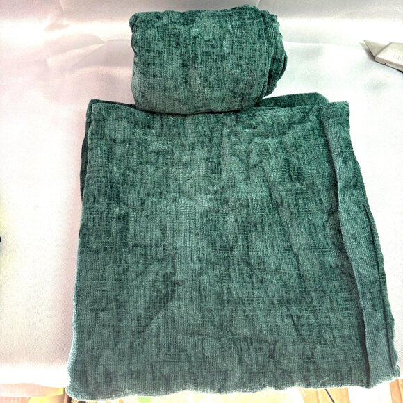 Chenile Teal Soft Throw Covers - 20x20- Living Room Sofa, 2-Pack (414) - Picture 2 of 3